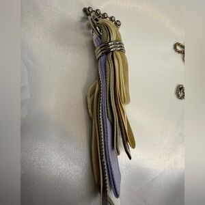 COACH RIBBON TASSEL BAG CHARM KEY HOLDER